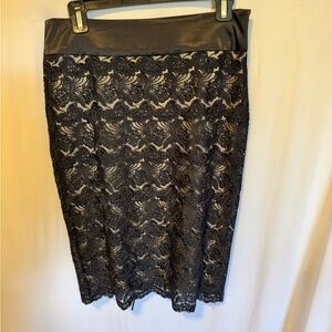 Elegant Black Lace Skirt